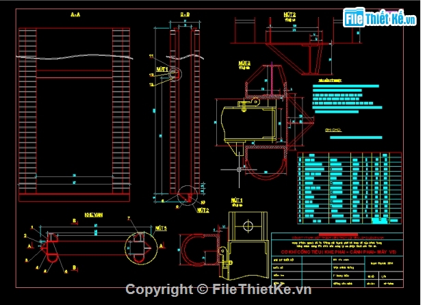 cánh phai,cần v5,cánh cống,thiết kế cửa phai cánh phai,bản vẽ máy v5,Chi tiết cần vít me