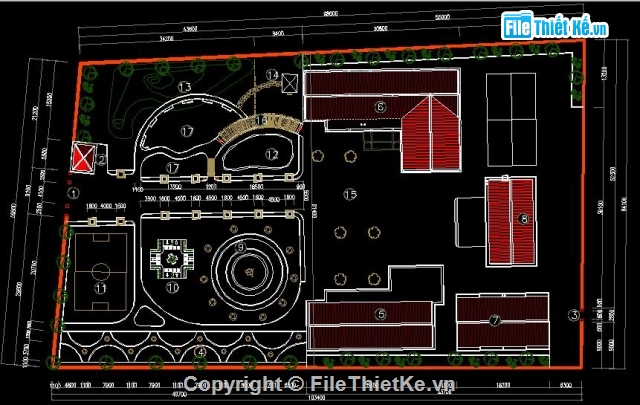 Thiết kế trường mầm non,Thiết kế trường học,cảnh quan trường học,bản vẽ cảnh quan trường,trường mầm non quảng phong,vườn cổ tích mầm non