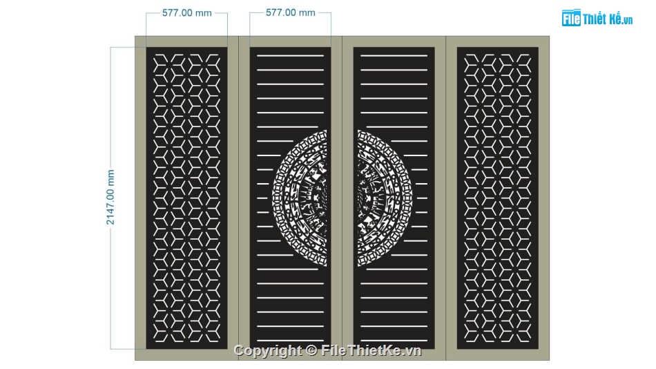 trống đồng,cổng 4 cánh cnc,cổng trống đồng cnc