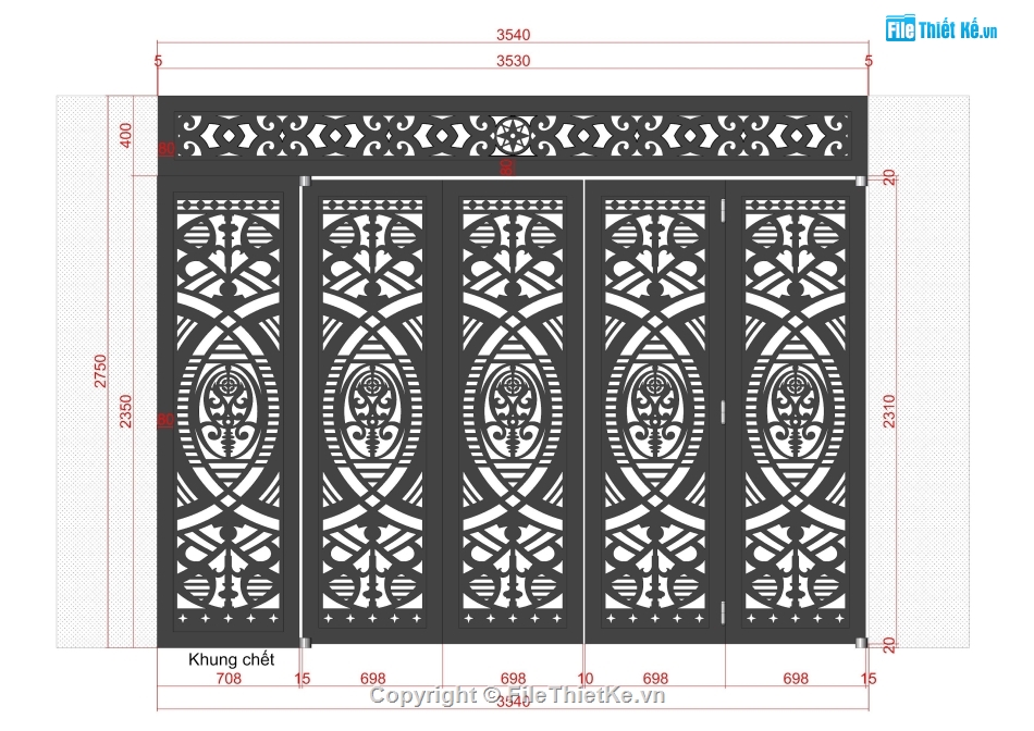 Cổng 5 cánh file dxf,file dxf cổng 5 cánh,cổng 5 cánh,file cad cổng 5 cánh,cổng 5 cánh dxf