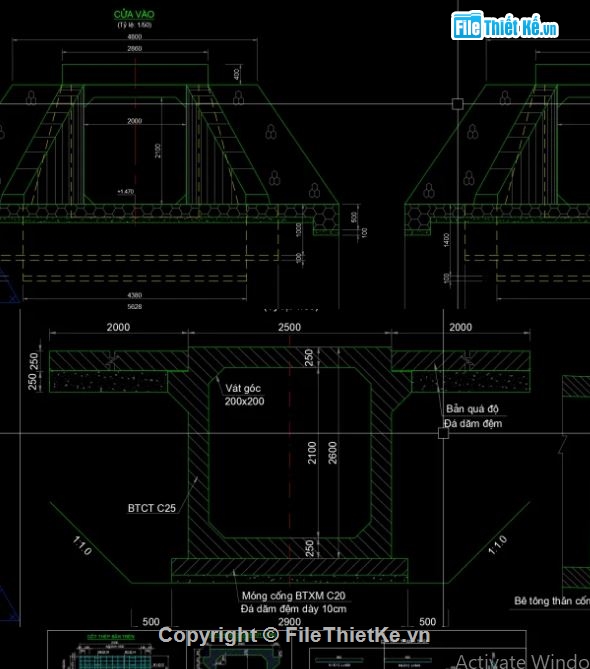 ống cống đúc sẵn,cống hộp,cống hộp file cad,cad cống hộp