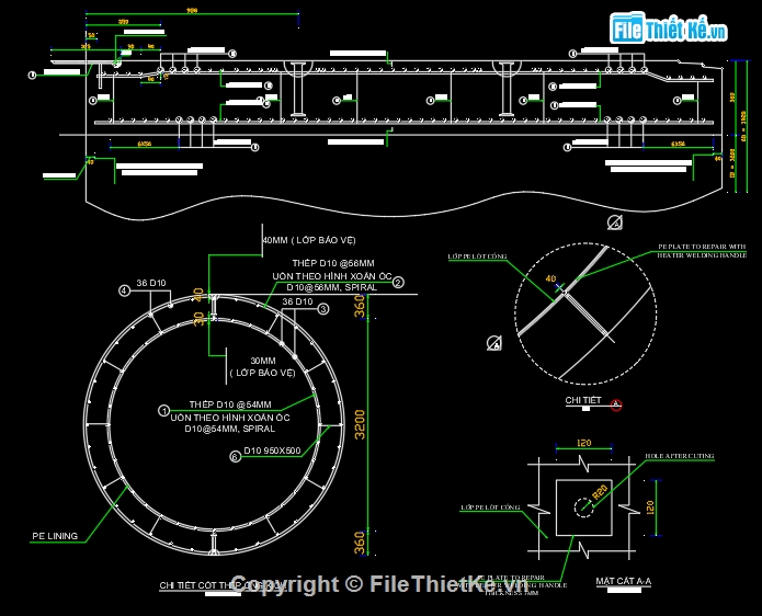 cấu tạo thép cống kích,thiết cống tròn,thiết kế cống kích loại Super-S,cống kích đúc sẵn,cống hộp BTCT,Bản vẽ cad cống hộp