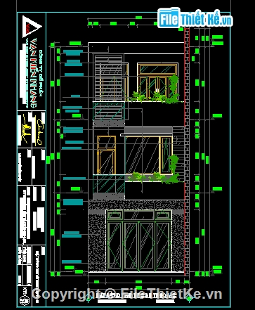 Nhà 3 tầng đẹp,nhà 5  x15m,Nhà hai tầng,bản vẽ nhà phố