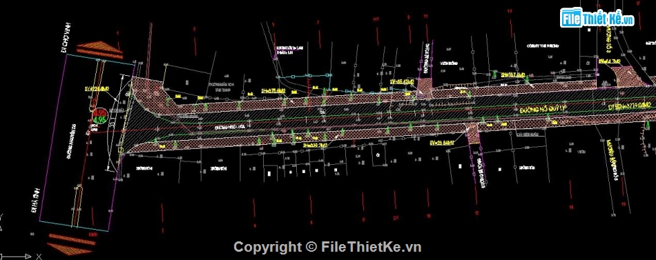 thiết kế đường,bản vẽ thiết kế đường,bản vẽ thiết kế đường gt