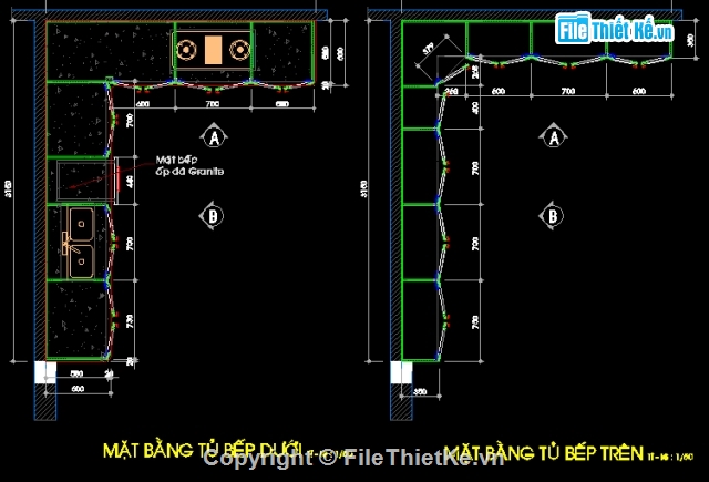 Thiết kế file CAD cấu tạo tủ bếp Thiết Kế File Cad Cấu Tạo Tủ Bếp