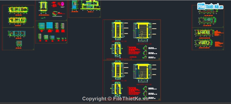 thiết kế nhà phố đầy đủ,bộ bản vẽ nhà phố 4x16m,bản vẽ nhà phố 2 tầng 3.9x16.3m,Full bộ bản vẽ nhà phố