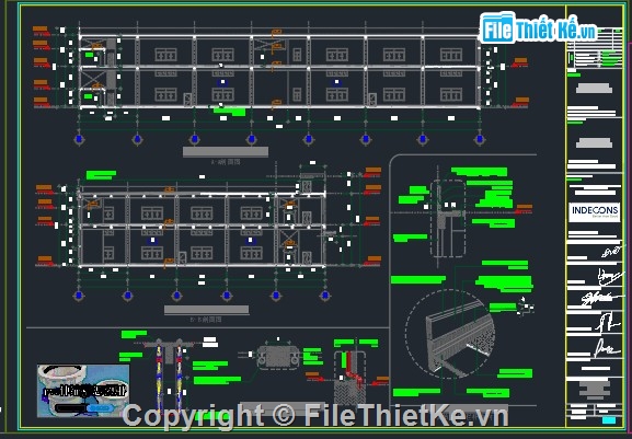 hệ thống nước nhà xưởng,kiến trúc nhà xưởng,bản vẽ nhà xưởng
