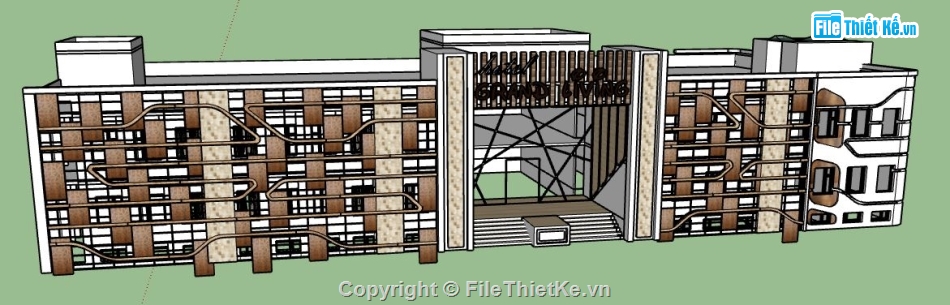 model su thiết kế khách sạn,thiết kế khách sạn,khách sạn file su