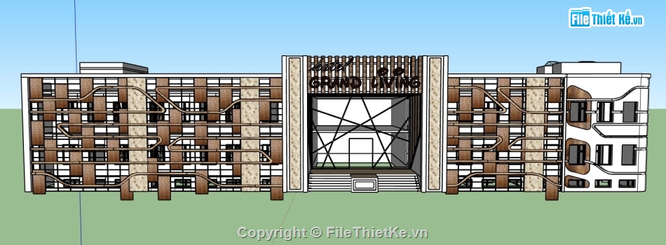 model su thiết kế khách sạn,thiết kế khách sạn,khách sạn file su