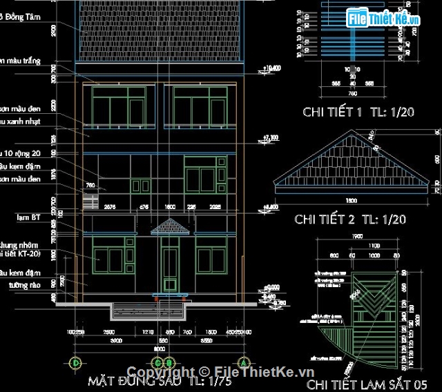 nhà phố 3 tầng,nhà kích thước 8 x 12m,mẫu nhà 3 tầng đẹp