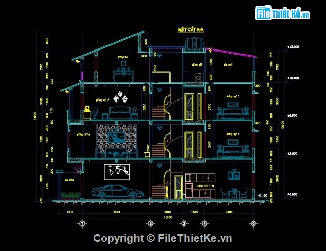 nhà phố kích thước 5x15m,mẫu nhà phố 4 tầng,nhà 4 tầng mái ngói