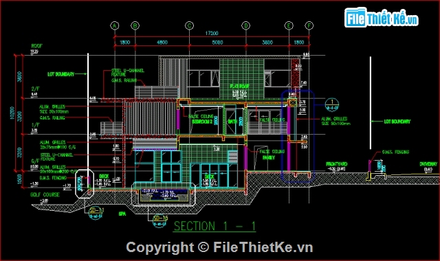 Thiết kế biệt thự,Thiết kế kiến trúc,kiến trúc biệt thự 8x13.5m,biệt thự mái bằng,biệt thự 3 tầng mái bằng