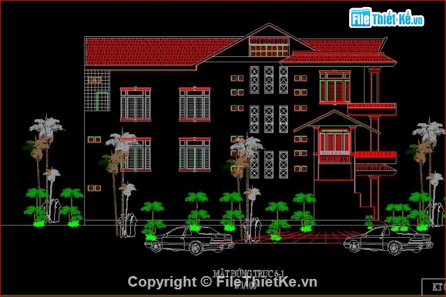 Thiết kế nhà phố,nhà phố 4x18m,bản vẽ nhà phố