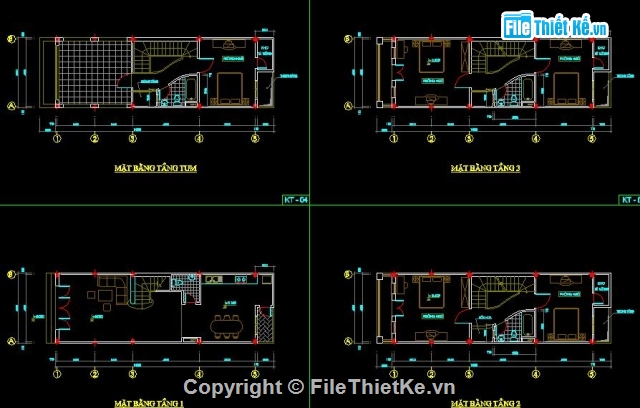 Thiết kế kiến trúc,Nhà phố 4 tầng,nhà phố kiến trúc đẹp