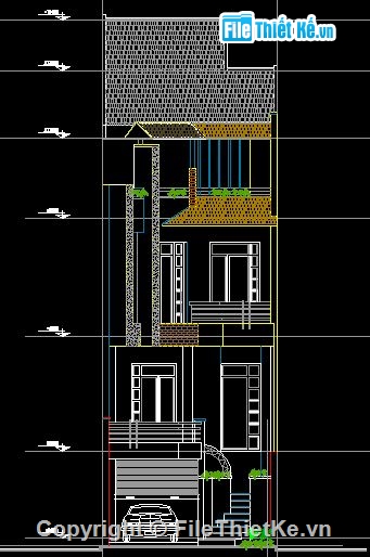 kiến trúc 4 tầng,mẫu nhà 4 tầng,nhà kích thước 5 x 20m,mẫu nhà phố hiện đại