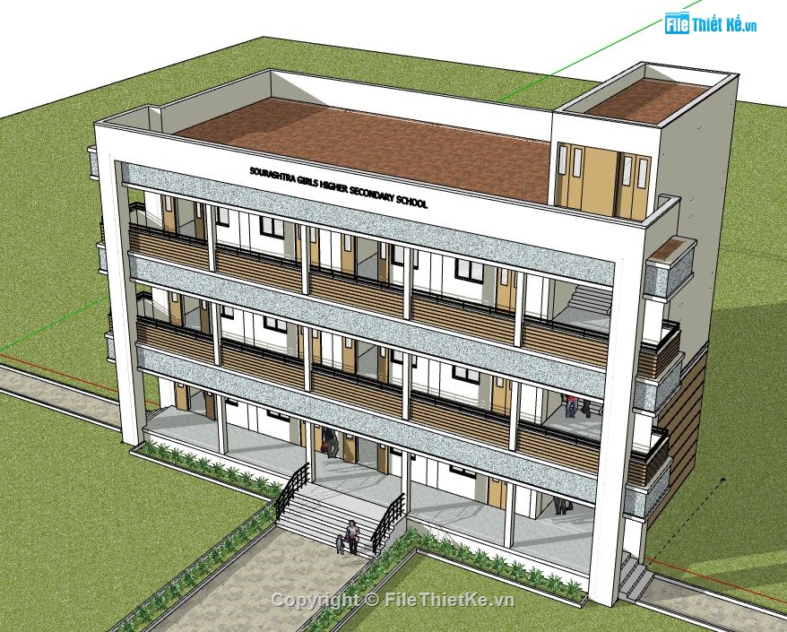 Ký túc xá,Model su ký túc xá,ký túc xá file su,sketchup ký túc xá,ký túc xá sketchup