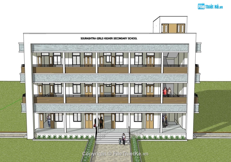 Ký túc xá,Model su ký túc xá,ký túc xá file su,sketchup ký túc xá,ký túc xá sketchup