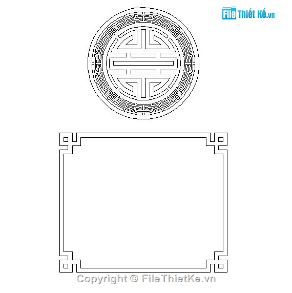 Mẫu CNC chữ Thọ,Dxf chữ Thọ CNC,File chữ Thọ CNC đẹp