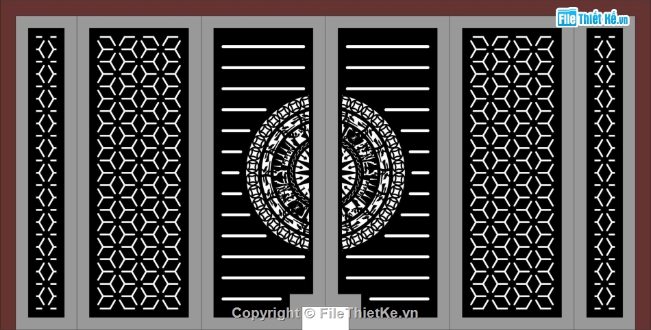 cổng 6 cánh cnc,file cnc cổng 6 cánh,cnc cổng 6 cánh