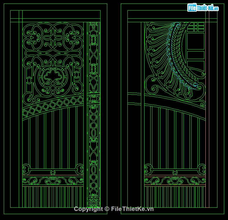 Cửa cổng biệt thự,Fila cad cổng cnc đẹp,Autocad cổng cnc đẹp,mẫu cổng biệt thự cnc,Cổng biệt thự cnc đẹp mắt