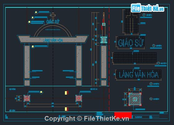 mẫu cổng làng văn hóa,thiết kế cổng làng,Mẫu cổng làng