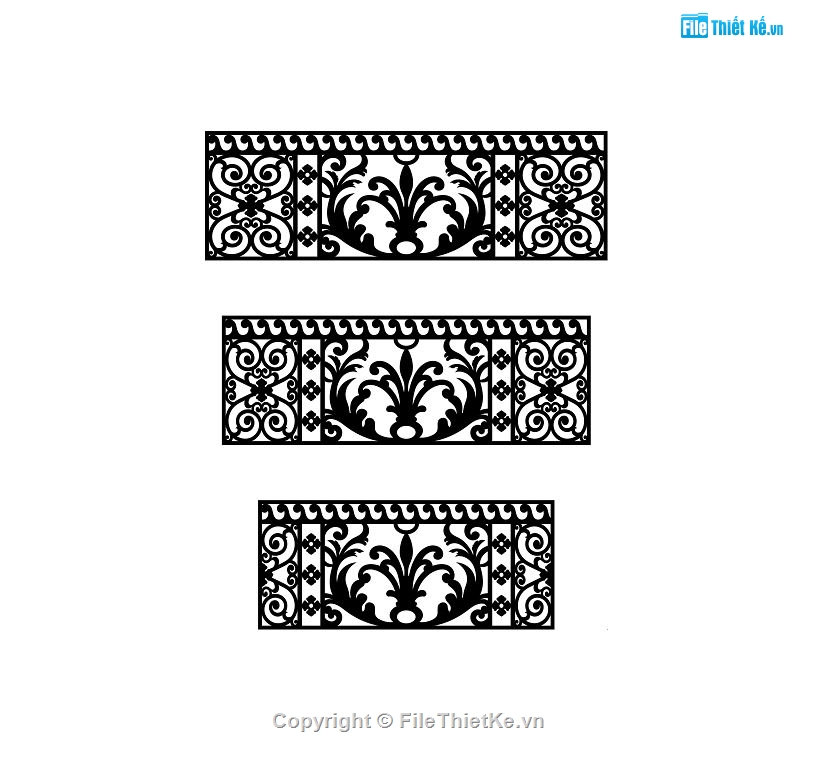 mẫu cnc lan can,thiết kế hàng rào lan can,file autocad cắt lan can cnc