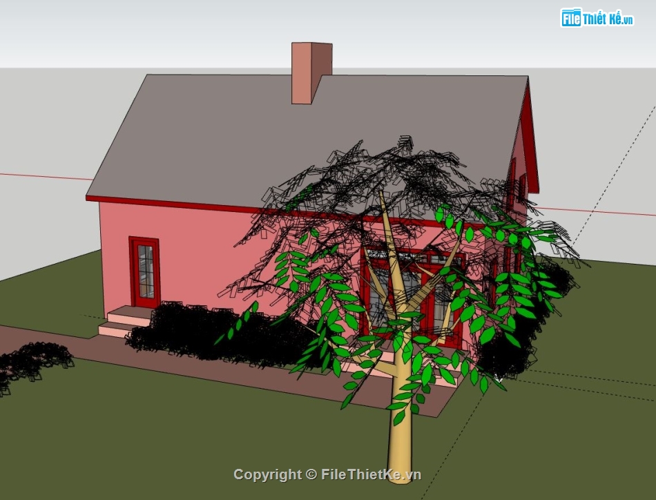 biệt thự 2 tầng,model su biệt thự 2 tầng,biệt thự 2 tầng sketchup,sketchup biệt thự 2 tầng,biệt thự 2 tầng file su