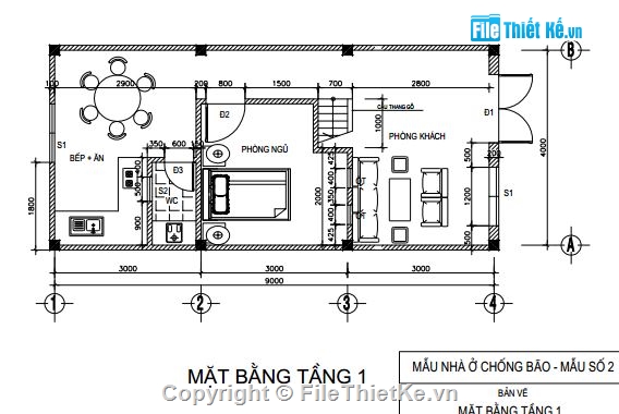 Nhà tránh bão,mẫu nhà tránh bão,thiết kế nhà tránh bão