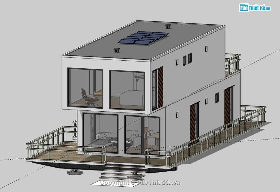 Nhà phố 2 tầng,model su nhà phố 2 tầng,file su nhà phố 2 tầng,sketchup nhà phố 2 tầng,nhà phố 2 tầng file sketchup