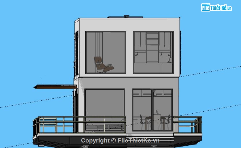 Nhà phố 2 tầng,model su nhà phố 2 tầng,file su nhà phố 2 tầng,sketchup nhà phố 2 tầng,nhà phố 2 tầng file sketchup