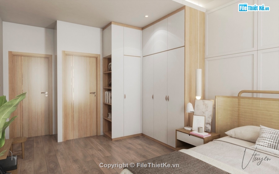 nội thất phòng ngủ,model su nội thất phòng ngủ,thiết kế nội thất phòng ngủ,sketchup nội thất phòng ngủ