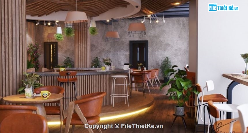 mẫu quán cafe,mẫu quán cafe su,sketchup quán cafe,quán cafe file sketchup