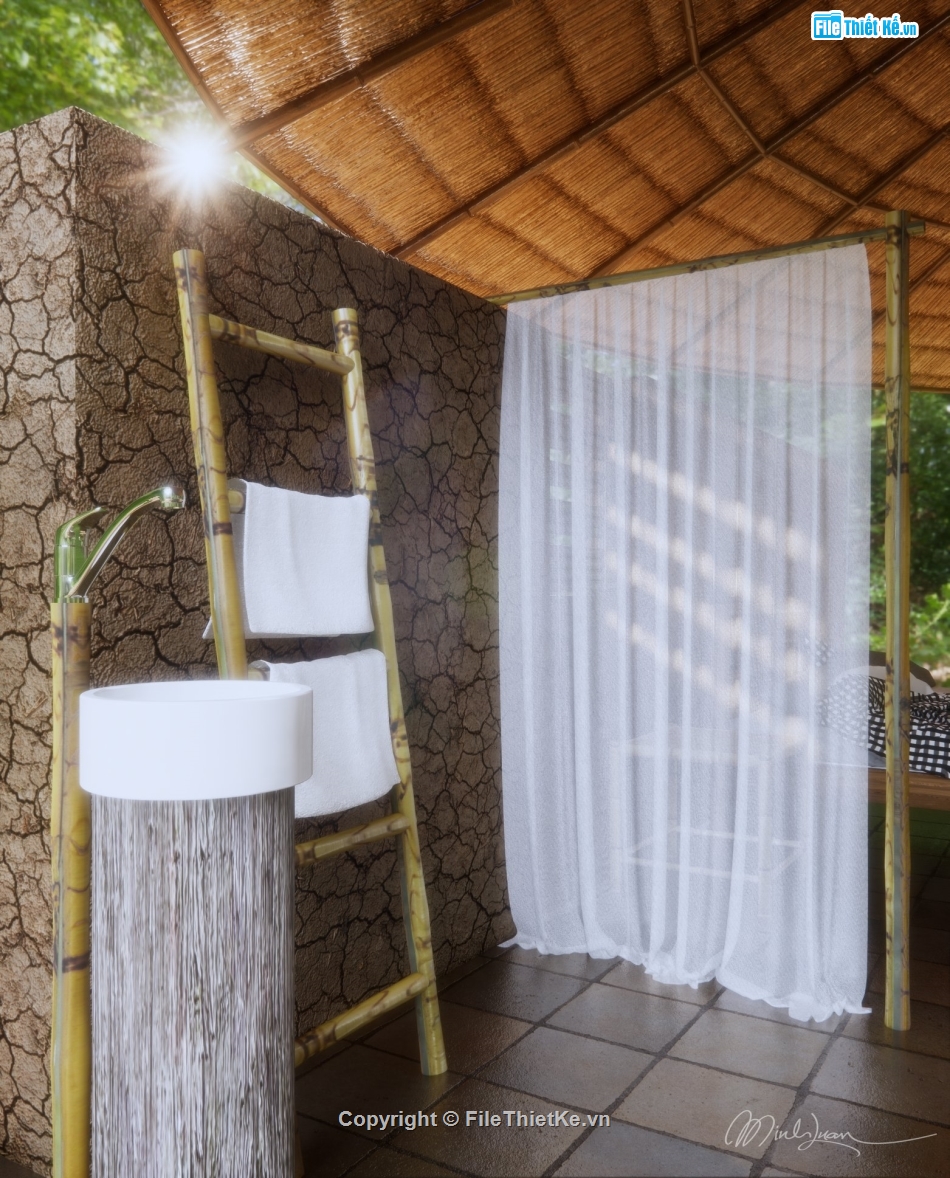 su resort,siêu phẩm sketchup resort,model sketchup resort,3d sketchup resort