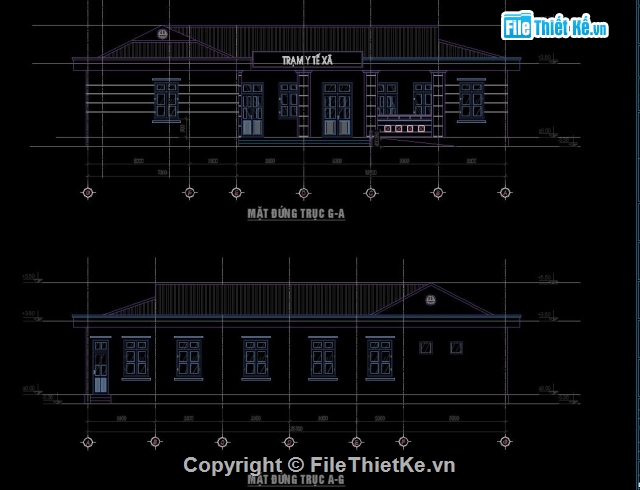 Trạm Y tế,bản vẽ trạm y tế,trạm y tế xã,bản vẽ trạm y tế xã