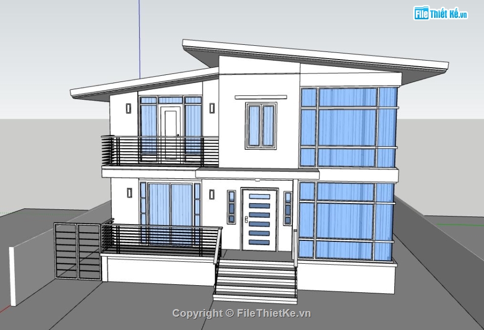 biệt thự 2 tầng,mẫu biệt thự 2 tầng,model biệt thự