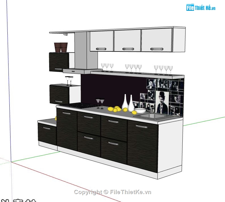 Thiết kế nội thất phòng bếp,model bếp,Thiết kế nội thất,nội thất phòng bếp