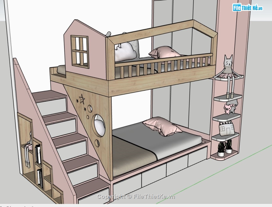 sketchup mẫu giường,mẫu giường,file sketchup giường ngủ