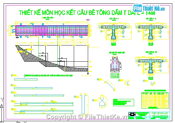 thiết kế môn học,đồ án môn học,bài tập lớn,kết cấu bê tông cốt thép,22TCN272-05,BTCT