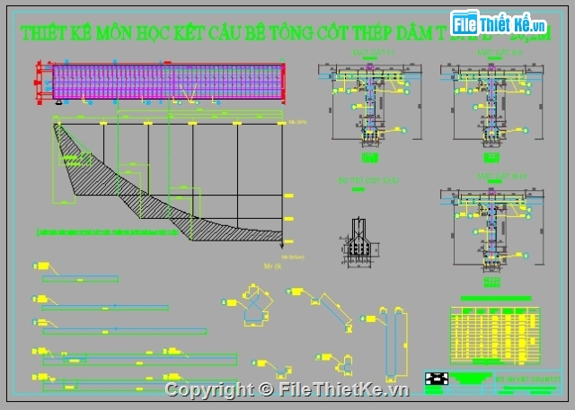 thiết kế môn học,đồ án môn học,bài tập lớn,kết cấu bê tông cốt thép,22TCN272-05,BTCT