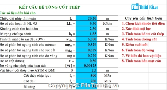 thiết kế môn học,đồ án môn học,bài tập lớn,kết cấu bê tông cốt thép,22TCN272-05,BTCT