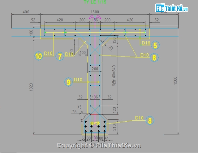 thiết kế môn học,đồ án môn học,bài tập lớn,kết cấu bê tông cốt thép,22TCN272-05,L=20m