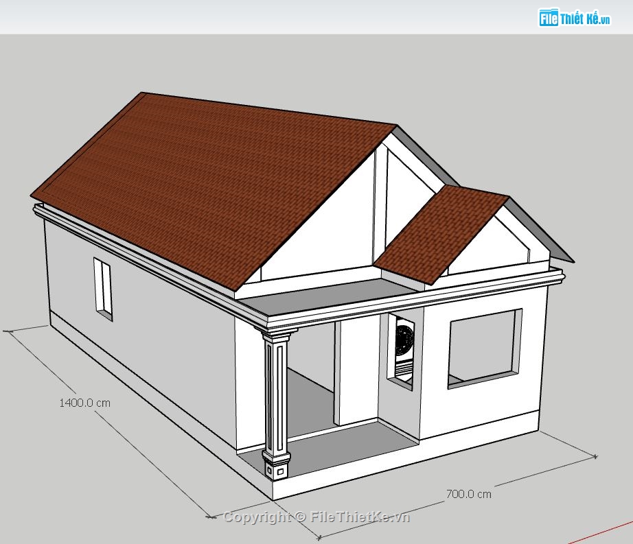 model su nhà cấp 4,file sketchup nhà cấp 4,nhà cấp 4 file sketchup,file su nhà cấp 4,nhà cấp 4 model su