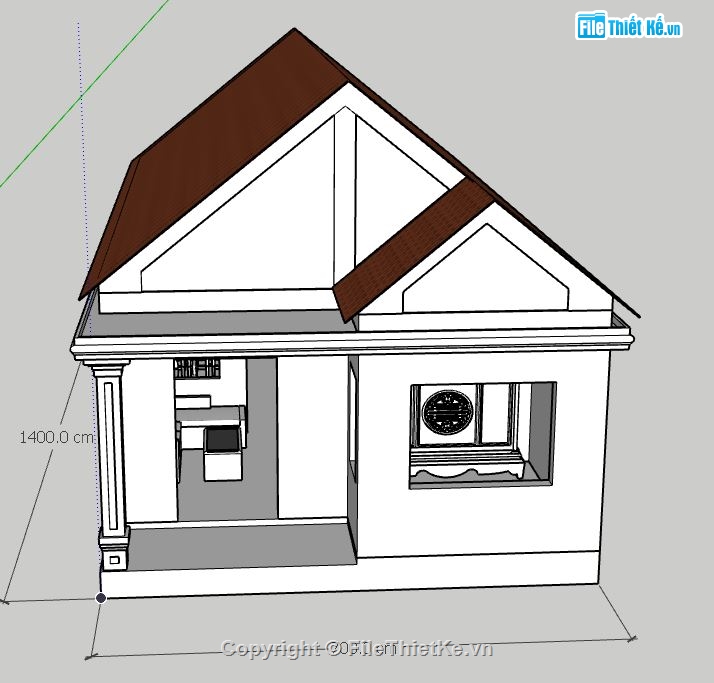 model su nhà cấp 4,file sketchup nhà cấp 4,nhà cấp 4 file sketchup,file su nhà cấp 4,nhà cấp 4 model su