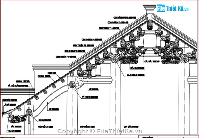 Thiết kế nhà gỗ 5 gian đẹp ( file pdf) Thiết Kế Nhà Gỗ 5 Gian Đẹp ( File Pdf)