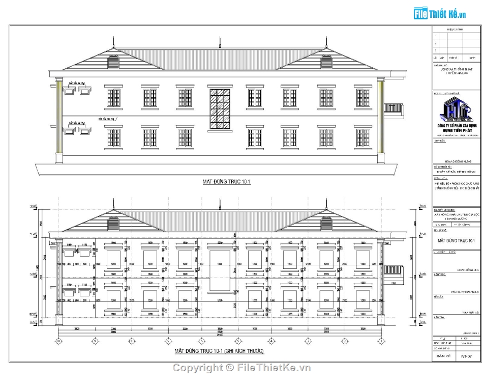 nhà hiệu bộ 2 tầng,Lớp học chức năng,trường tiểu học cơ sở,Trường học 2 tầng 15.6x29.1m,Thiết kế trường tiểu học 2 tầng