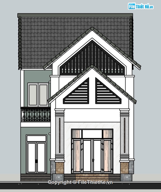 nhà hiện đại,nhà kích thước 6.7x19m,nhà gác lửng,mẫu nhà gác lửng