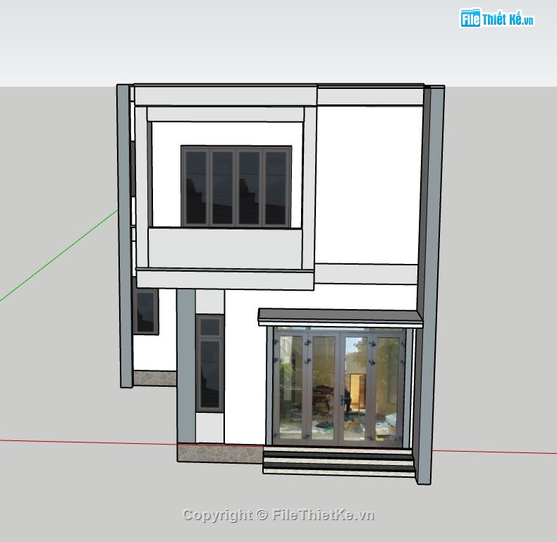 nhà phố 2 tầng,model nhà phố 2 tầng,mẫu nhà phố 2 tầng