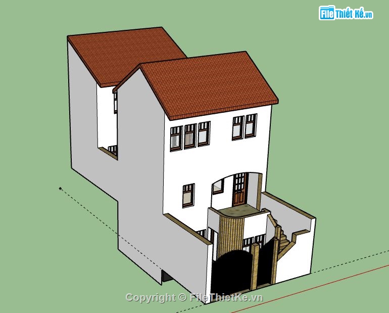 nhà phố 3 tầng,model su nhà phố 3 tầng,sketchup nhà phố 3 tầng,nhà phố 3 tầng file su,nhà phố 3 tầng file sketchup