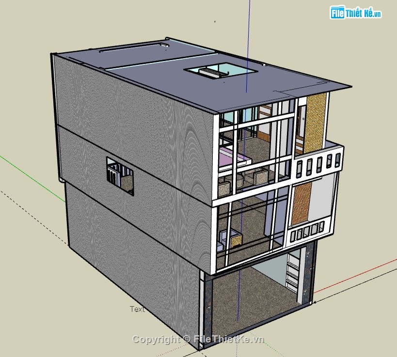 Nhà phố 3 tầng,model su nhà phố 3 tầng,file su nhà phố 3 tầng,file nhà phố 3 tầng sketchup,sketchup nhà phố 3 tầng