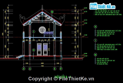 nhà thờ họ,file cad nhà thờ họ,cad nhà thờ họ